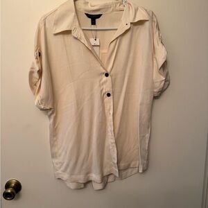 Cream Button-Up Shirt